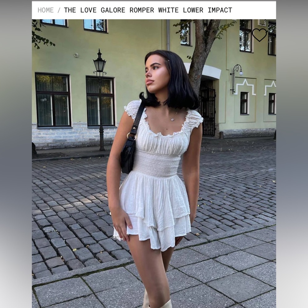 Princess Polly The Love Galore White Romper